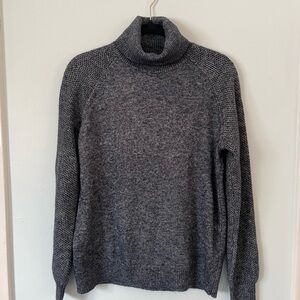 LOFT NWT Women’s Heather Navy Blue Knit Turtleneck Sweater Size S